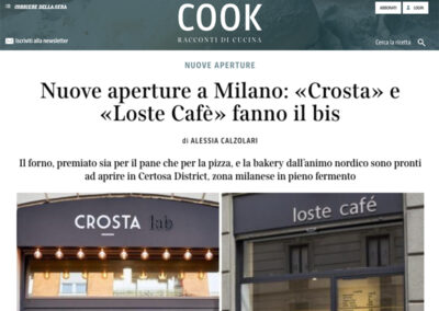 Nuove aperture a Milano: Crosta e Loste Café fanno il bis