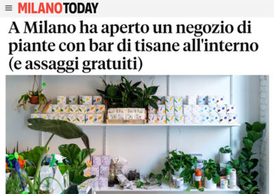 A Milano ha aperto un negozio di piante con bar di tisane all’interno (e assaggi gratuiti)