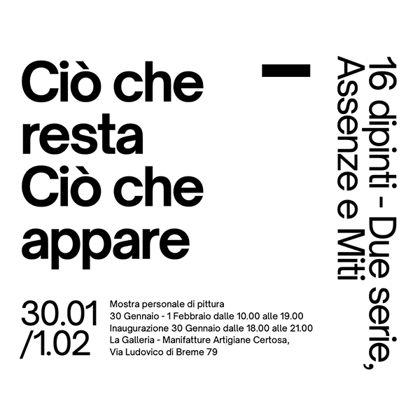 Ciò che resta, ciò che appare – Francisco Estrada Lauret