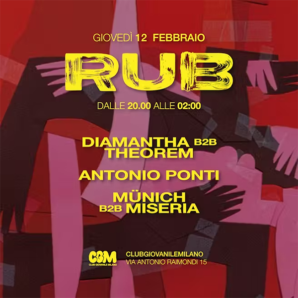 RUB @ Club Giovanile Milano – 12 febbraio '26