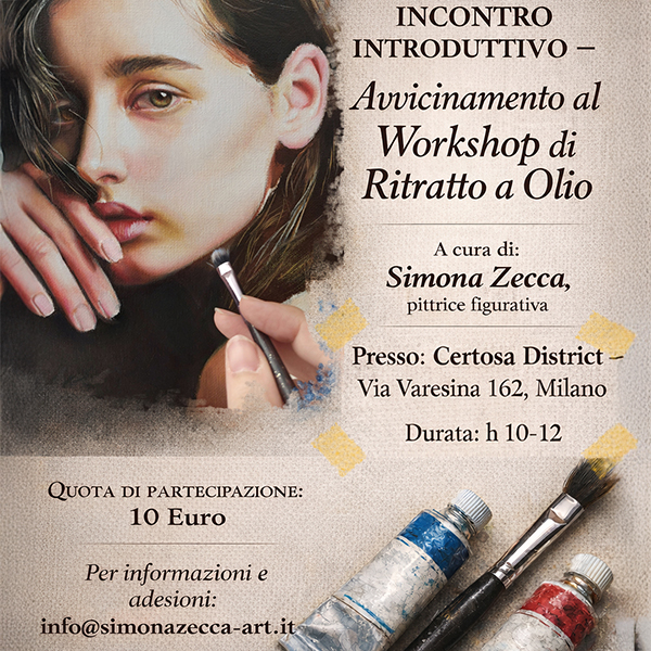Workshop di ritratto a olio con Simona Zecca
